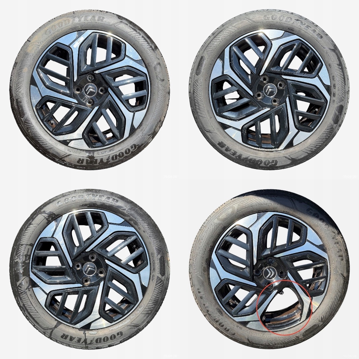 discs wheels tyres CITROEN C4 III GOODYEAR 195/60/18" 4MM summer