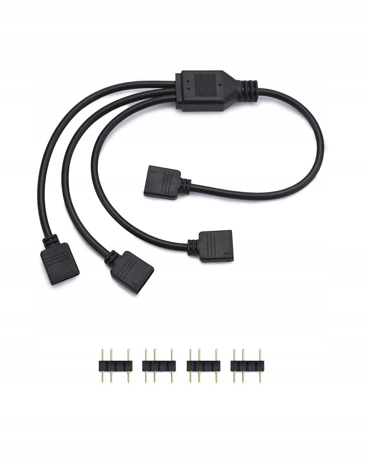 Rozdeľovač Argb 5V 3-pinový kábel 1-3 30 cm pre ventilátory Cpu Qwork