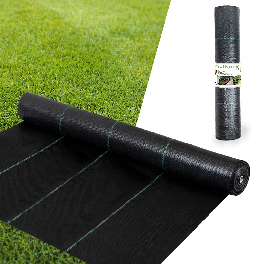 Agrotkanina 90G 0,8x50m Premium Uv Agrowłóknina Czarna Mata
