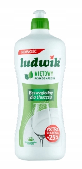 

Ludwik, Płyn do mycia naczyń, mieta, 900 ml