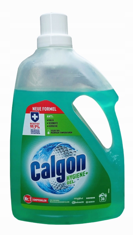Levně Calgon Hygiene+ Plus Gel antibakteriální gel odvápňovač 1,8 l na 36 praní