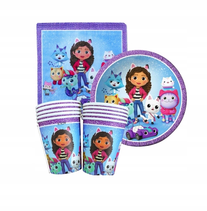 OBRUS URODZINOWY KOCI DOMEK GABI BAJKA URODZINY Marka inna