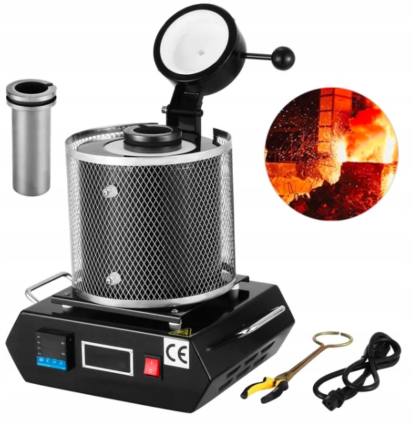 Kamna na tavení kovů z ušlechtilého barevného hliníku Zlatá stříbrná 3 kg