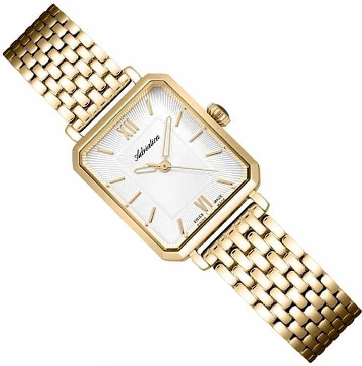 Švýcarské Dámské Hodinky Adriatica A3838.1163Q Obdélníkové Slim Mini
