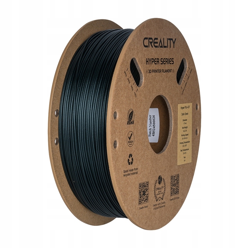 Filament Creality Hyper Pla-cf Tmavě Zelený 1.75 MM 1 Kg