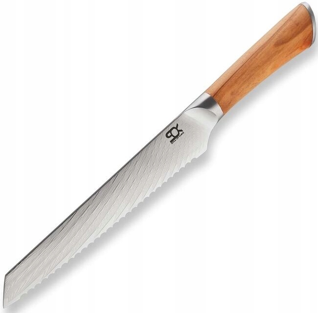 Nôž na pečivo 190 mm, Sok Olive Sunshine Damascus