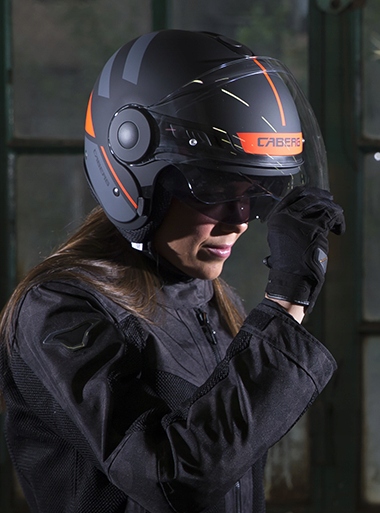 KASK CABERG OTWARTY JET Z BLENDĄ UPTOWN r. XL Obwód głowy 61-62 cm