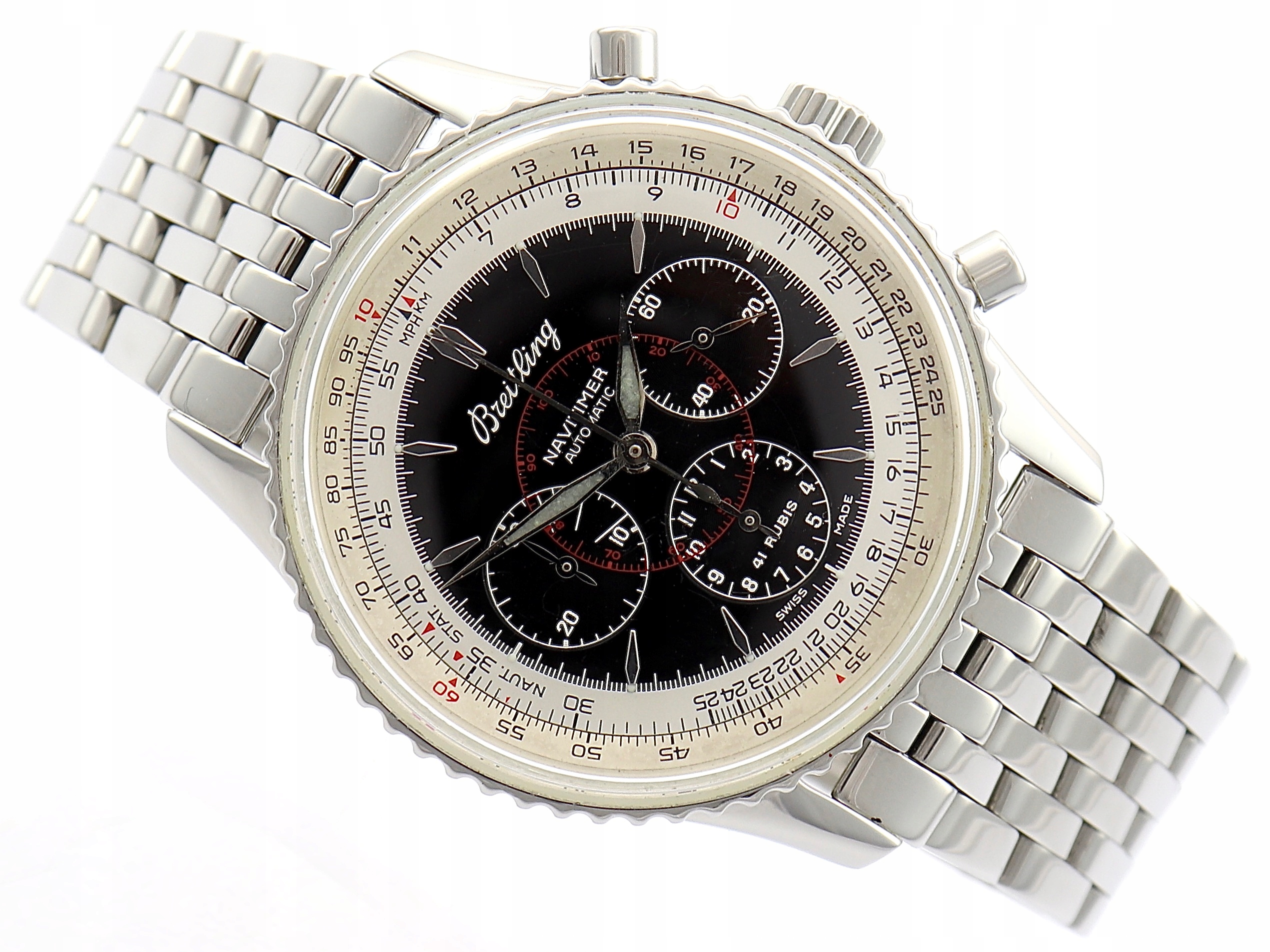 BREITLING NAVITIMER MONTBRILLANT CHRONOGRAPH STAL 38MM REF. A30030.4