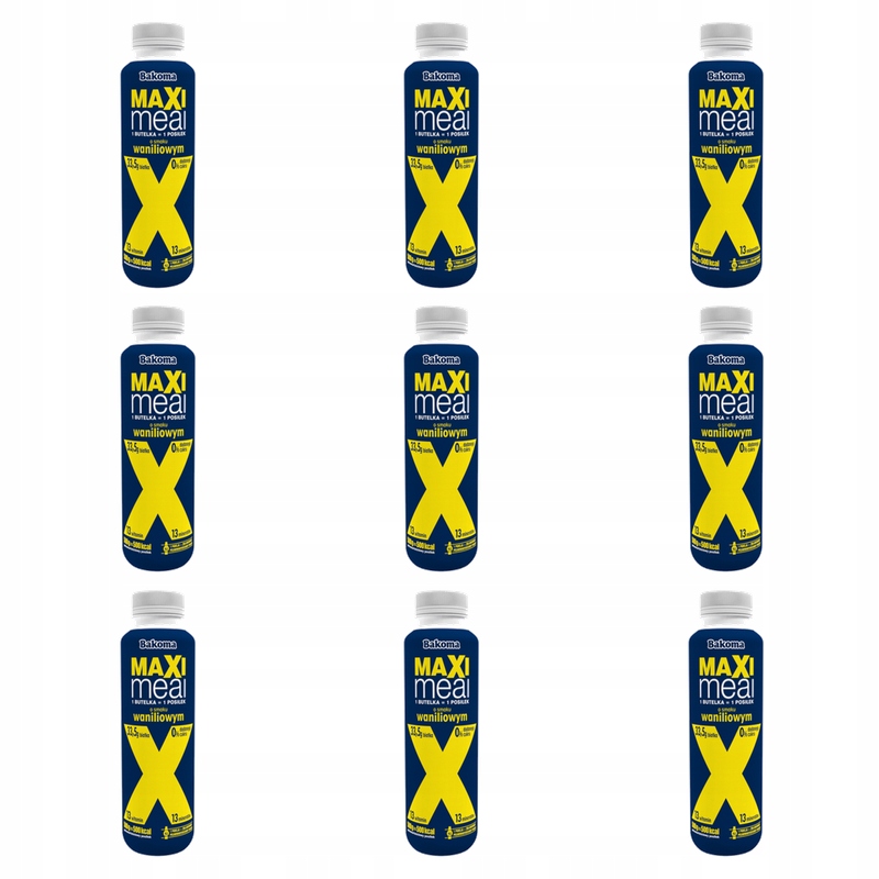 Bakoma Maxi Meal o smaku waniliowym 500g X9