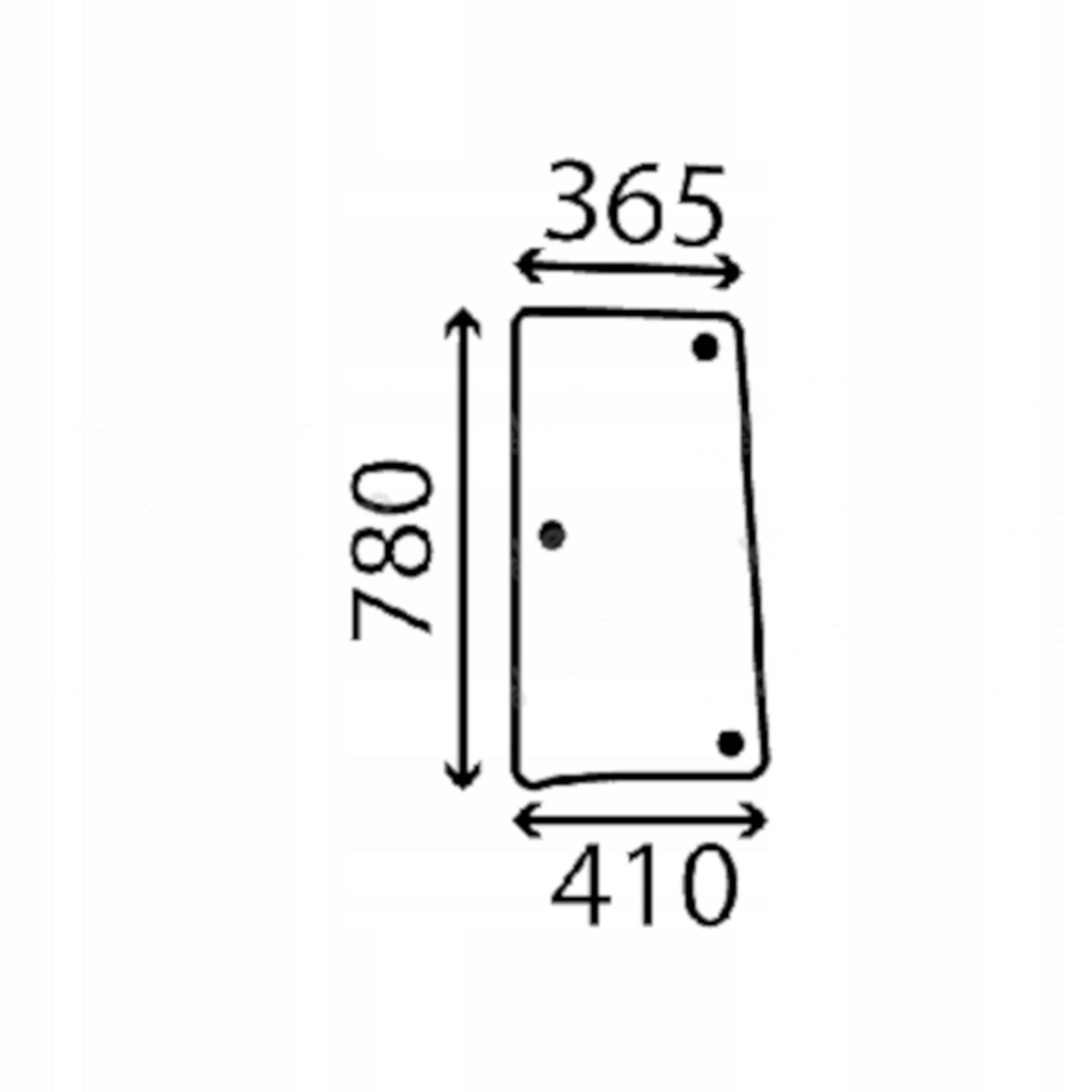 Landini sklo boční otevírací 3658304M1