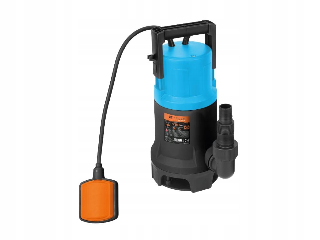 Ponorná pumpa na čistú a špinavú vodu 750 W (plovákový spínač), Te