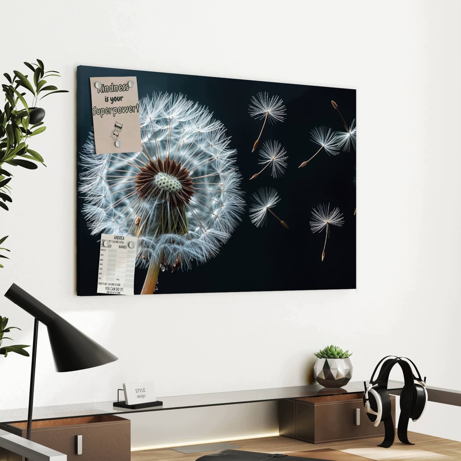 Magnetická tabule Pampeliška Wiatr 60 × 40 cm