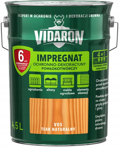

Vidaron Impregnat Ochronny Teak Naturalny V05 4,5L