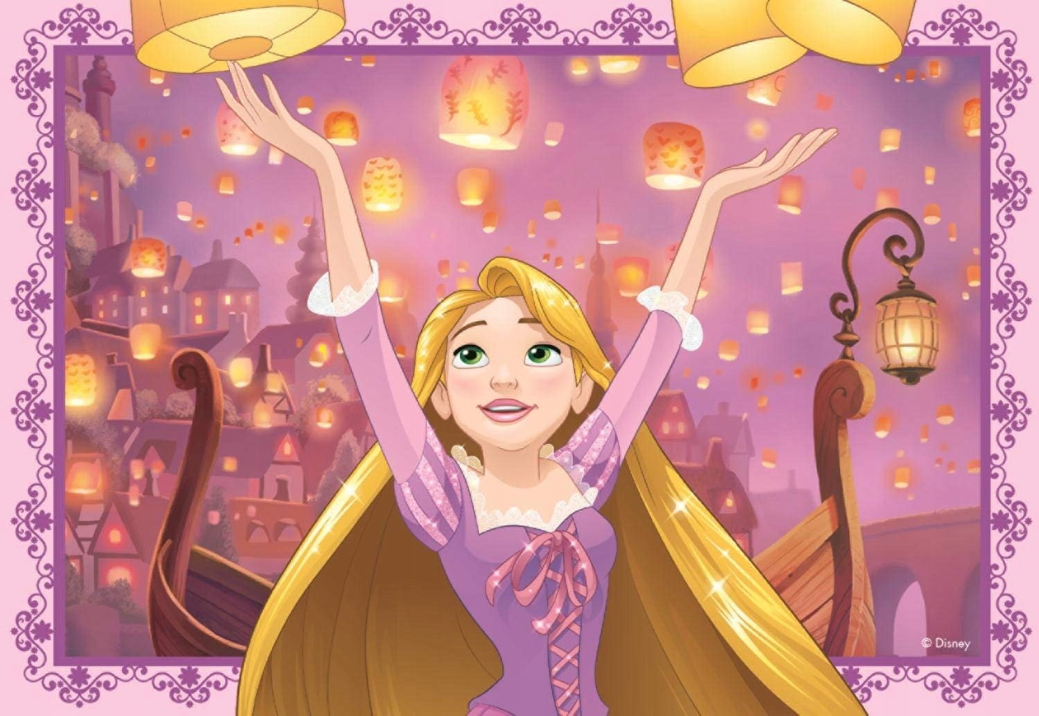 PUZZLE 4W1 KSIĘŻNICZKI PRINCESS JUMBO 19462 98 EL. Marka Jumbo