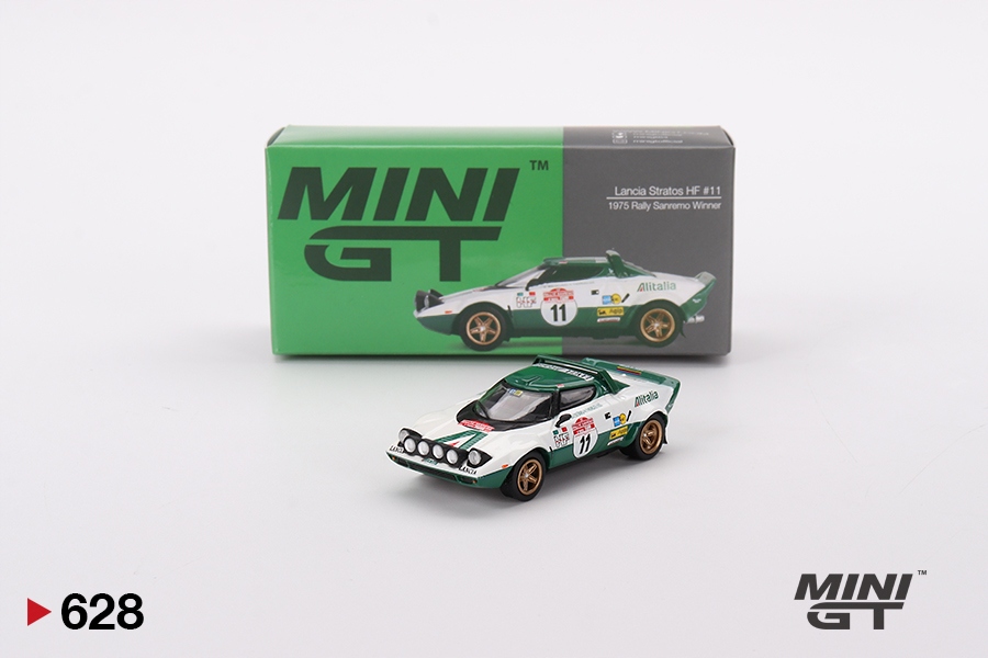 Mini Gt Lancia Stratos Hf #11 B.Waldegaard Vítěz Rallye Sanremo 1975 1:64