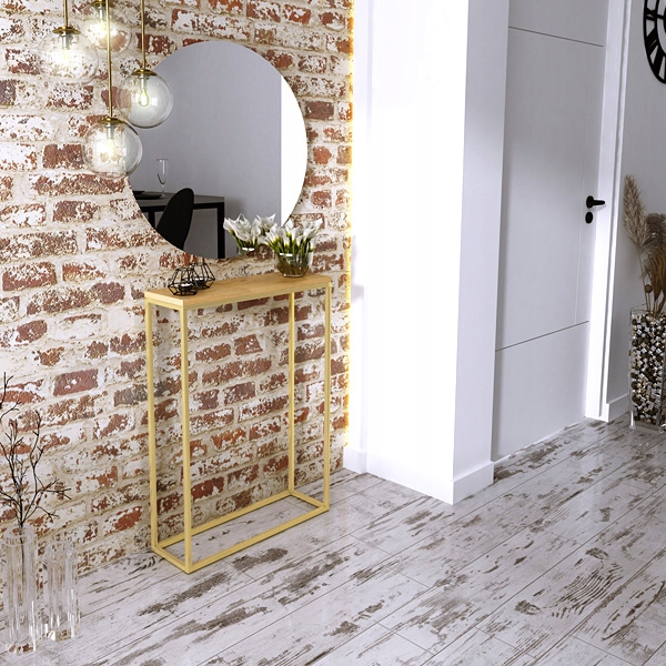 KONSOLA GLAMOUR ZŁOTA METALOWY STELAŻ WĄSKA KOLORY Kod producenta 9971