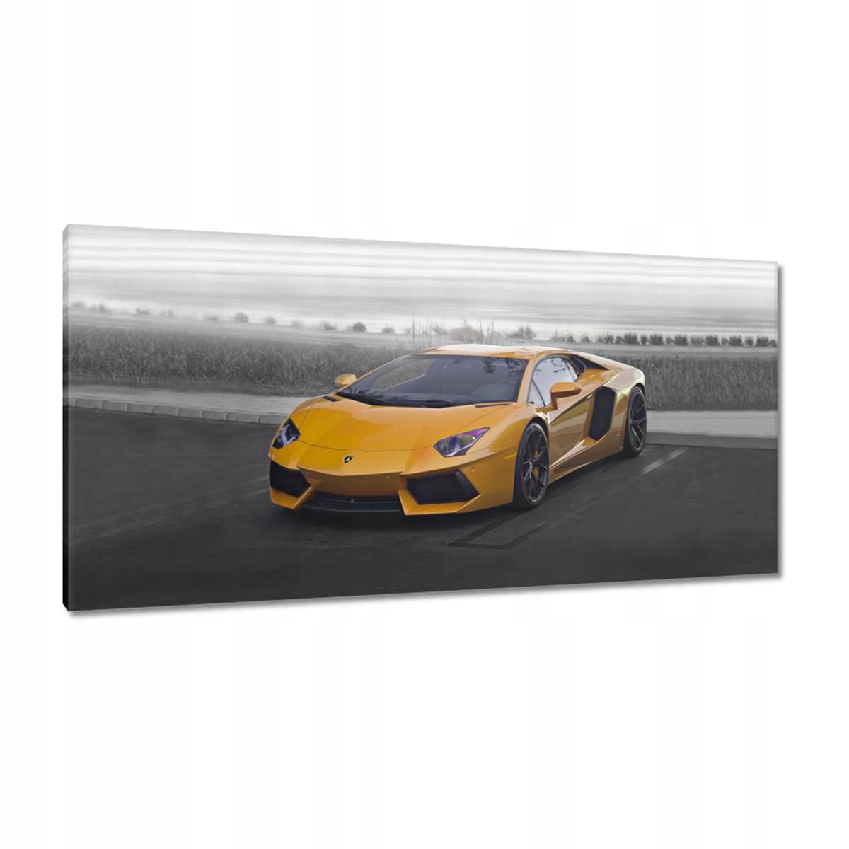 Obrazy 115x55 Oranžové auto