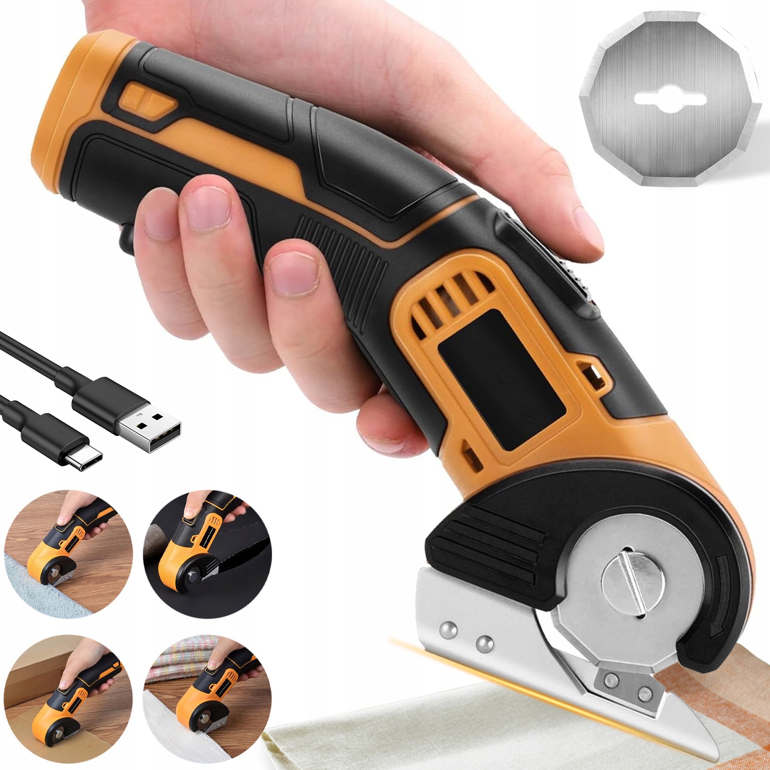 Nůž Pro Řezání Kůže S Ergonomickou Rukojetí 2000 Mah A Čepelí