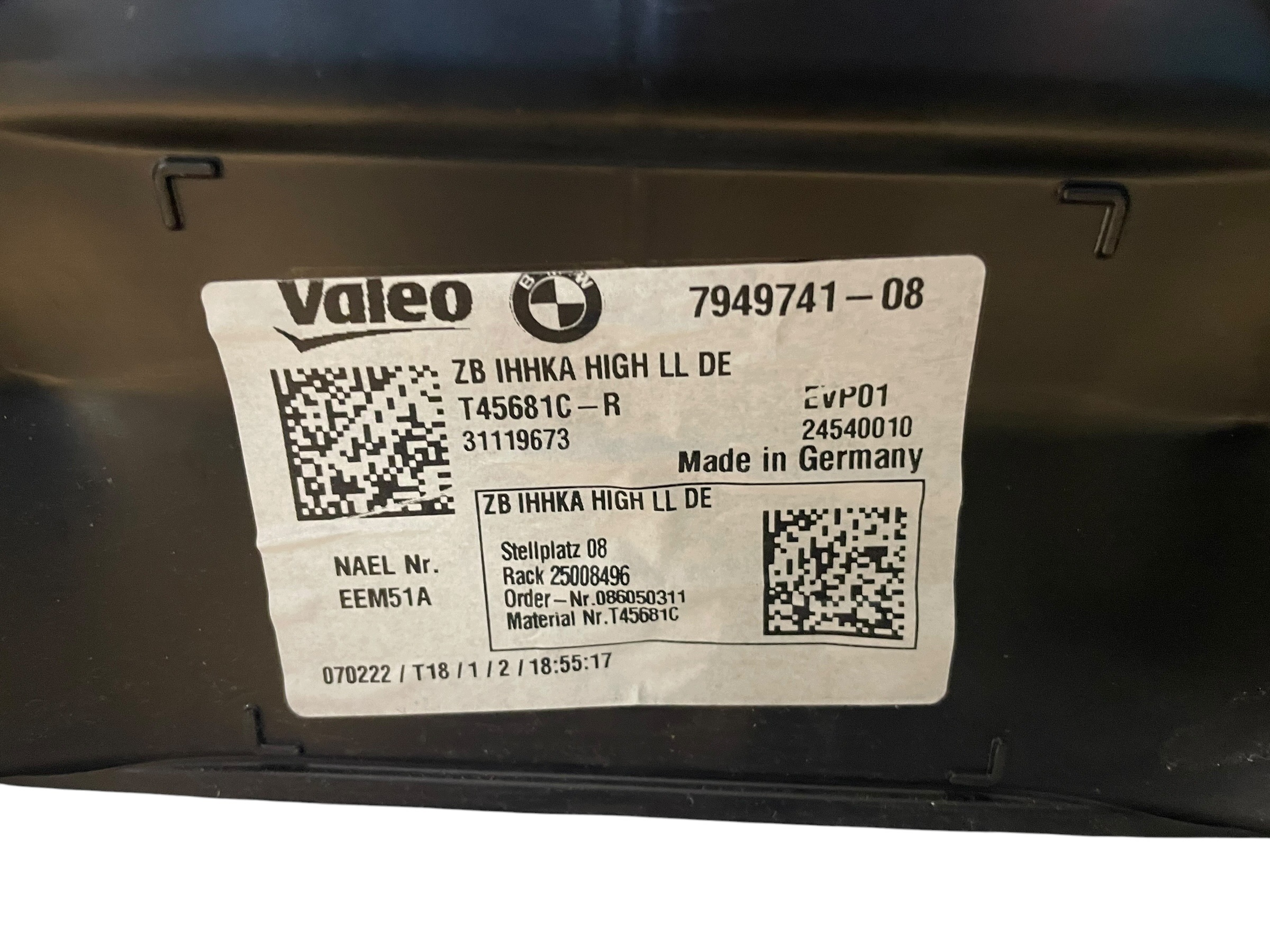 heater heating BMW 3 G20 4 G22 EUROPA IDEAL