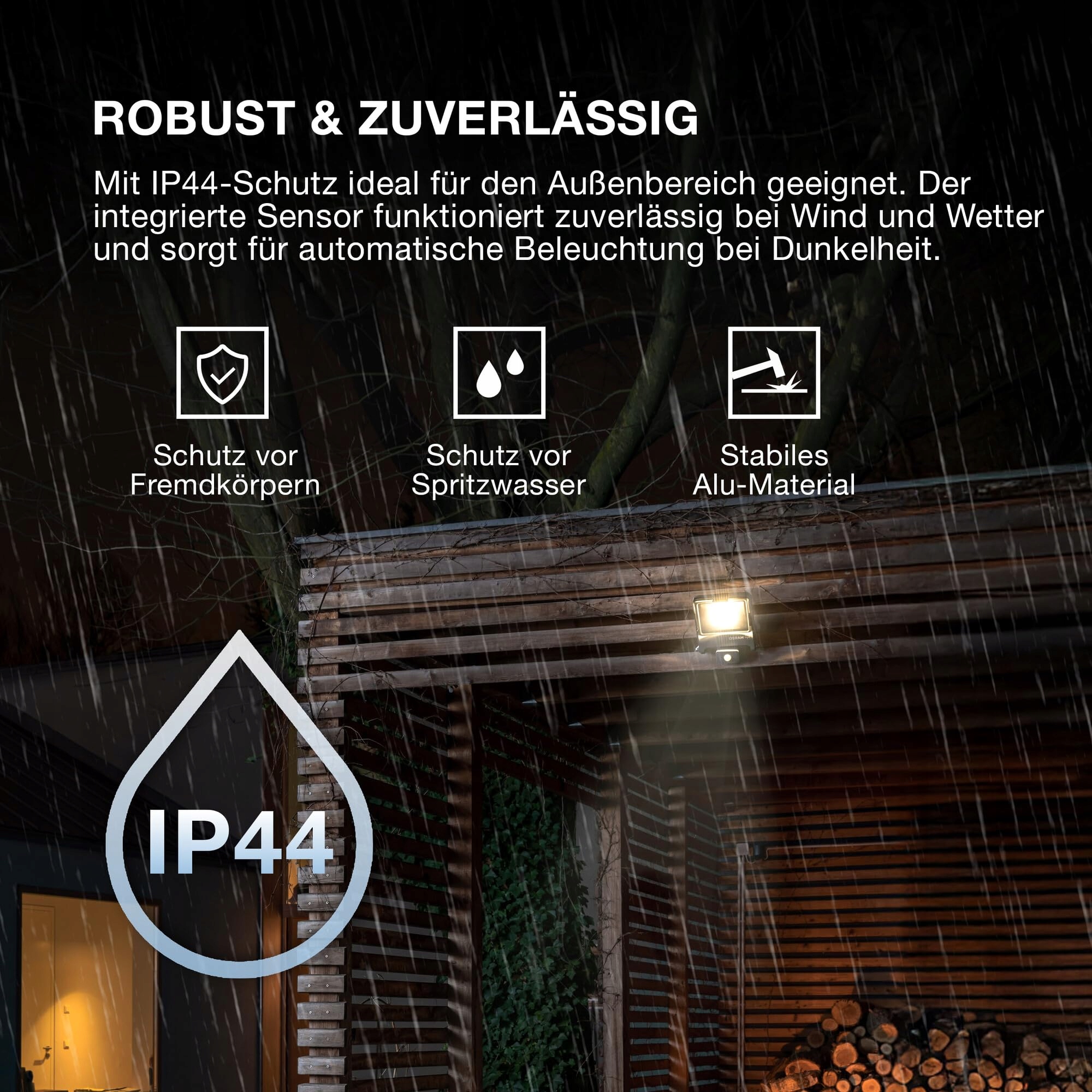 OSRAM ENDURA Reflektor LED Z Czujnikiem Ruchu Zewnętrzny 10W 1000lm IP65 — miniatura 6