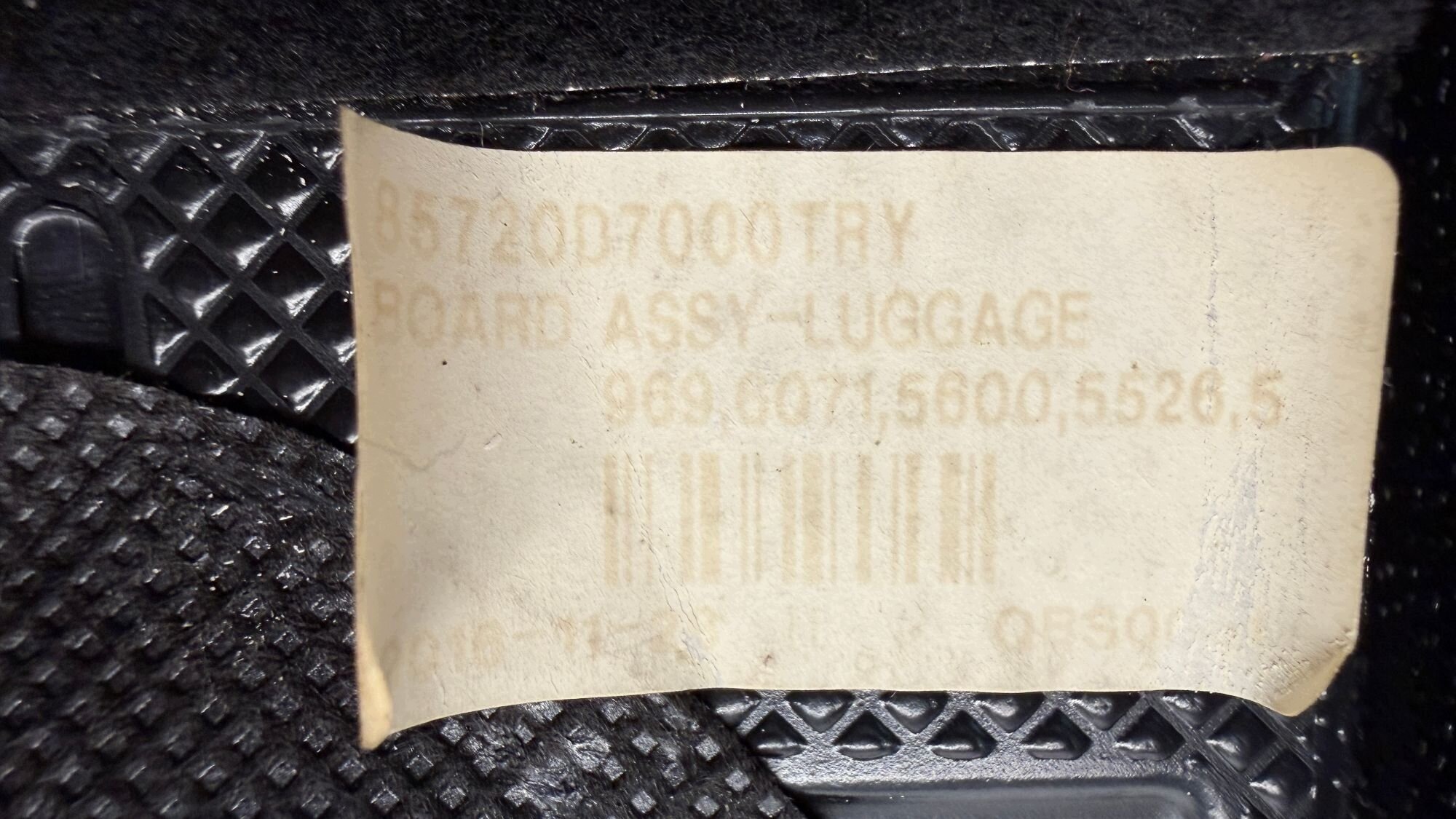 HYUNDAI TUCSON III plato boot mats 15-18