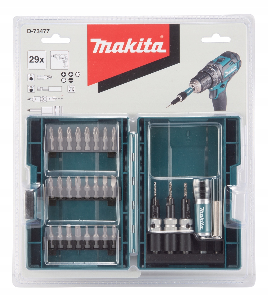 

Zestaw Bitów I Nasadek 29 EL.D-73477 Makita