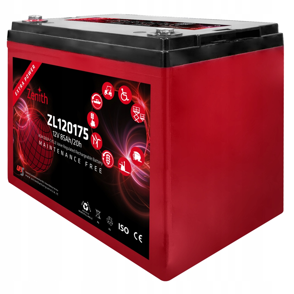 Akumulator Zenith Agm Vrla 12V 86Ah Zasilanie Cykl