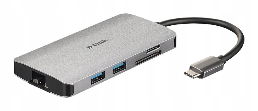 D-Link DUB-M810 stacja dokująca Przewodowa Thunderbolt 3 Srebrny