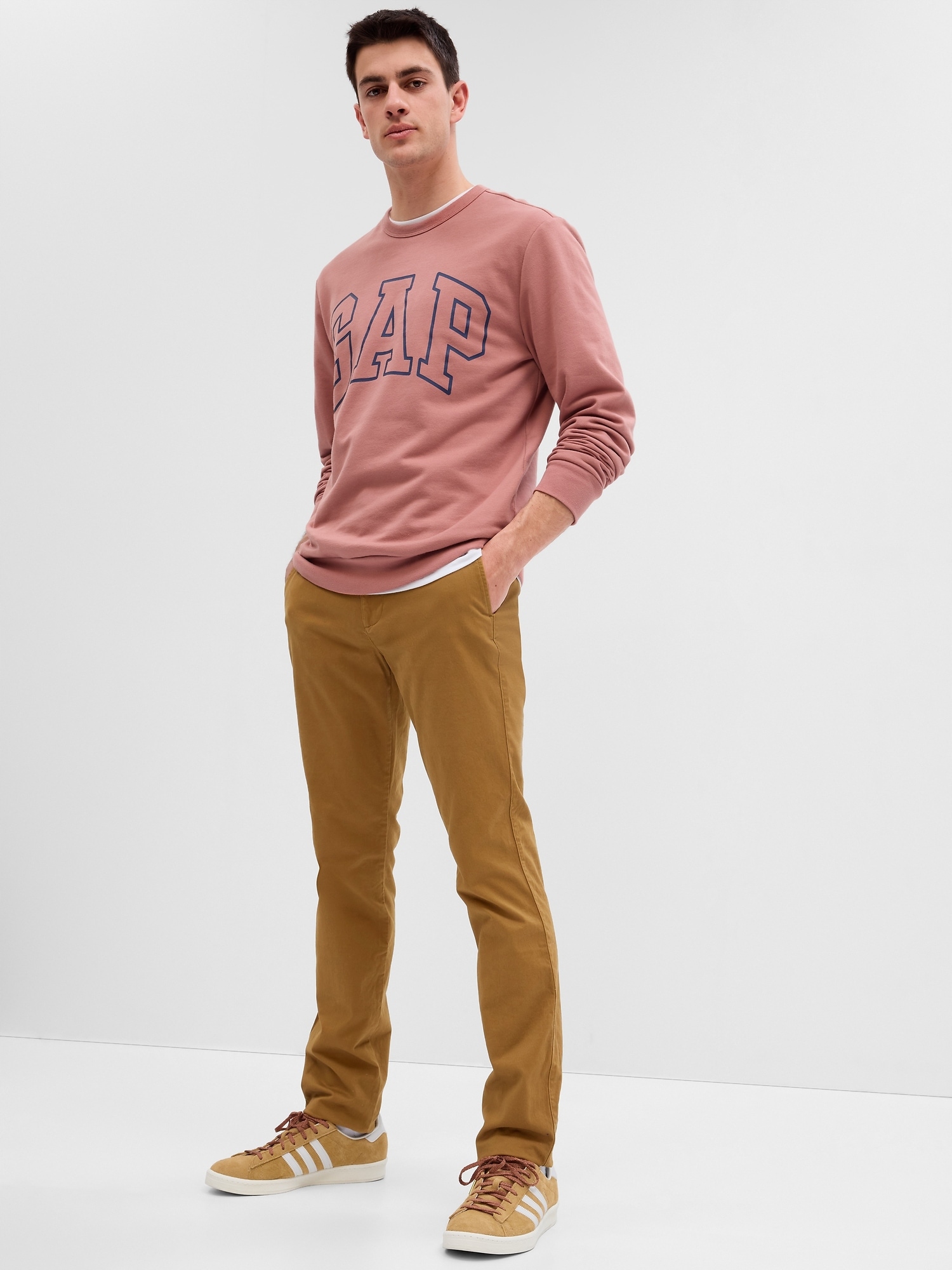 Gap Kalhoty v-essential khaki skinny fit