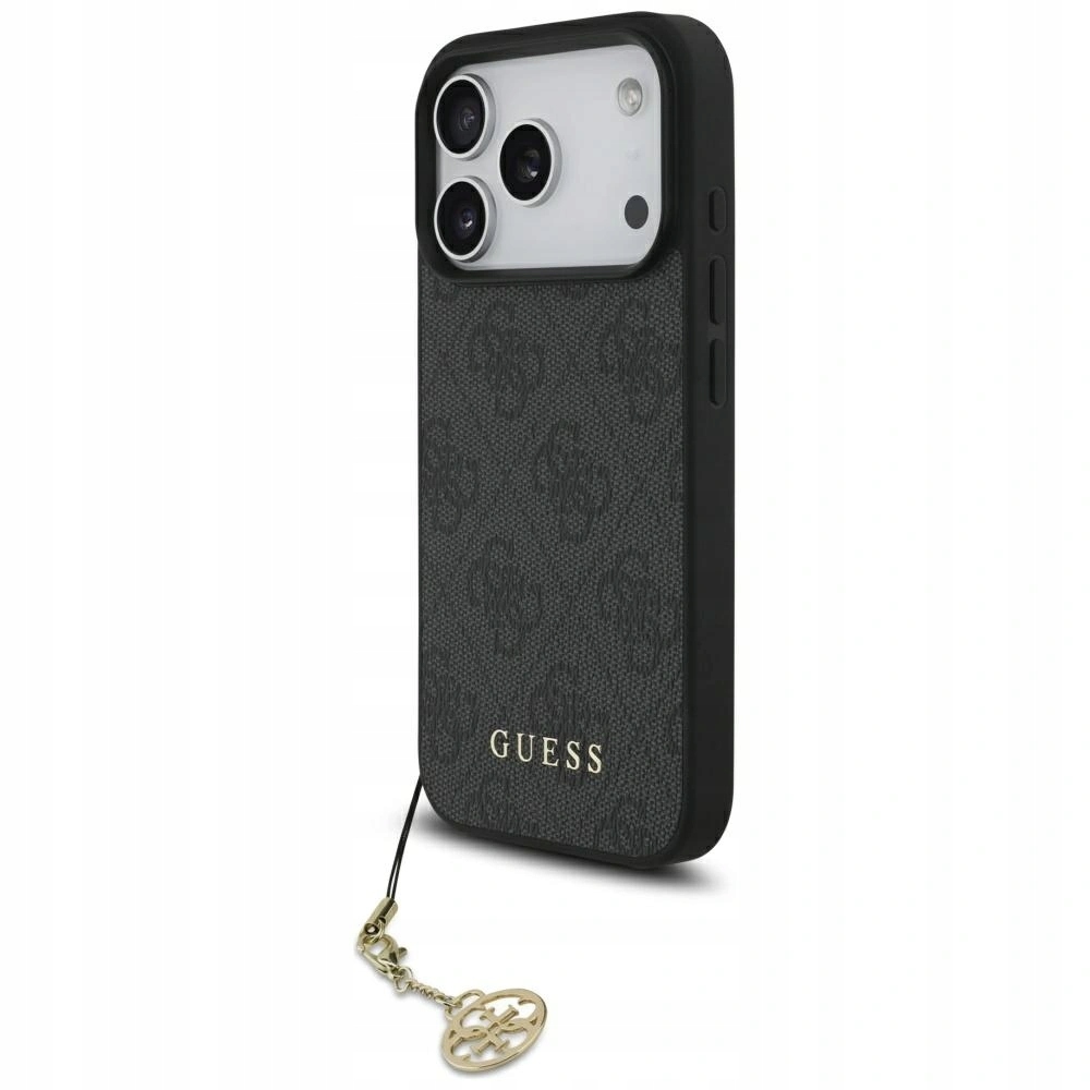 Pouzdro Guess 4G Charms Collection MagSafe pro Apple iPhone 17 Pro černé