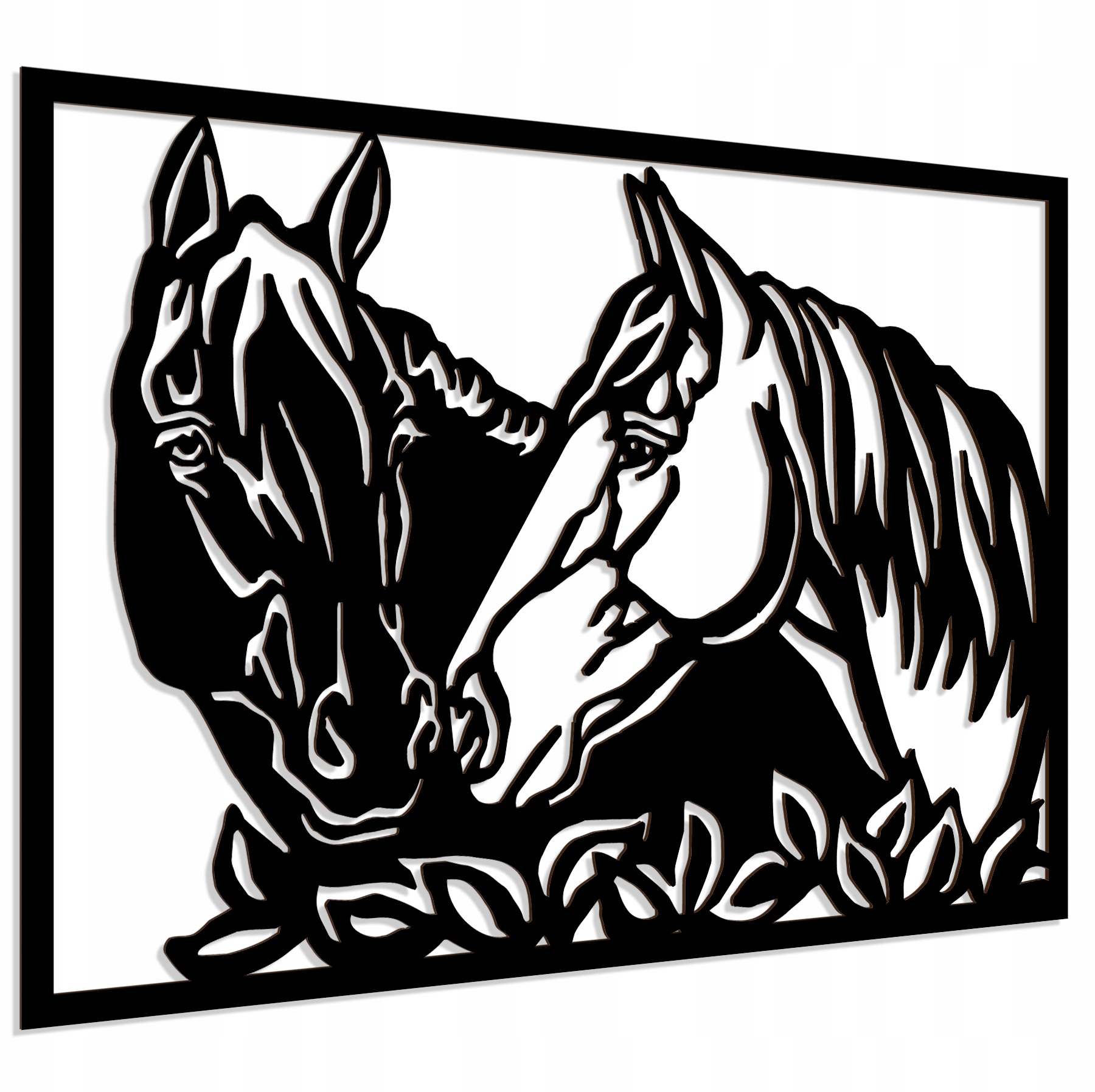 

Obraz ażurowy Dekoracja ścienna Panel Konie 3D