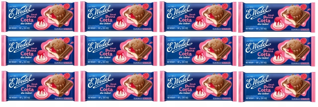 Levně 12x 287g Wedel Čokoláda Panna Cotta příchuť