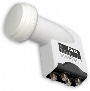 Konwerter LNB Quatro BEST HD3D 414 0,1dB