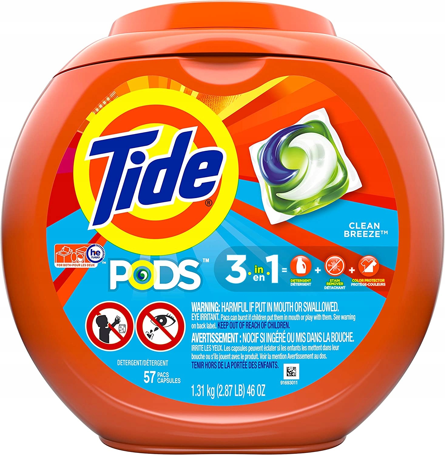 

Kapsułki Do Prania Tide Pods 3w1 Breeeze 57szt Usa