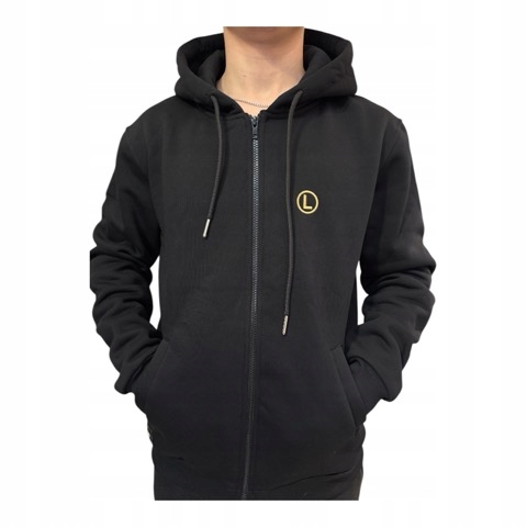 Bluza Legia Warszawa czarna na zamek eLka roz. 3XL