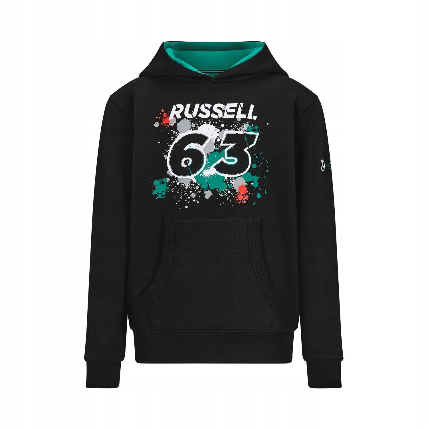 Pánská mikina s kapucí George 63 Mercedes Amg F1 (XXL)