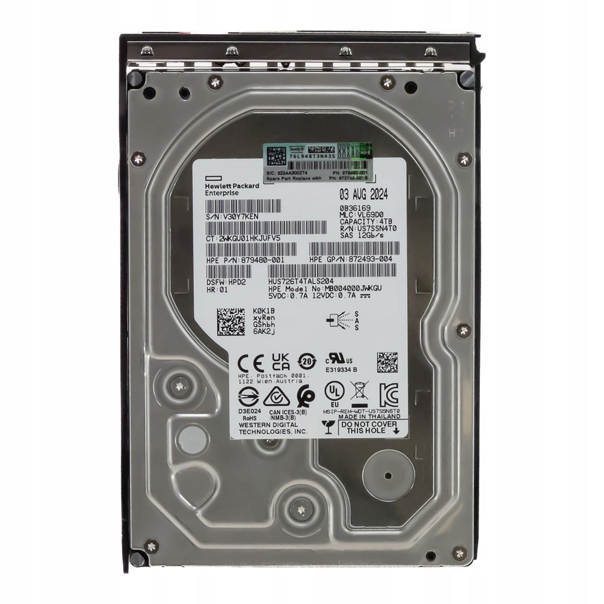 Hp 834134-001 879480-001 4TB 7.2K 256MB SAS-3 3.5'' MB004000JWKGU