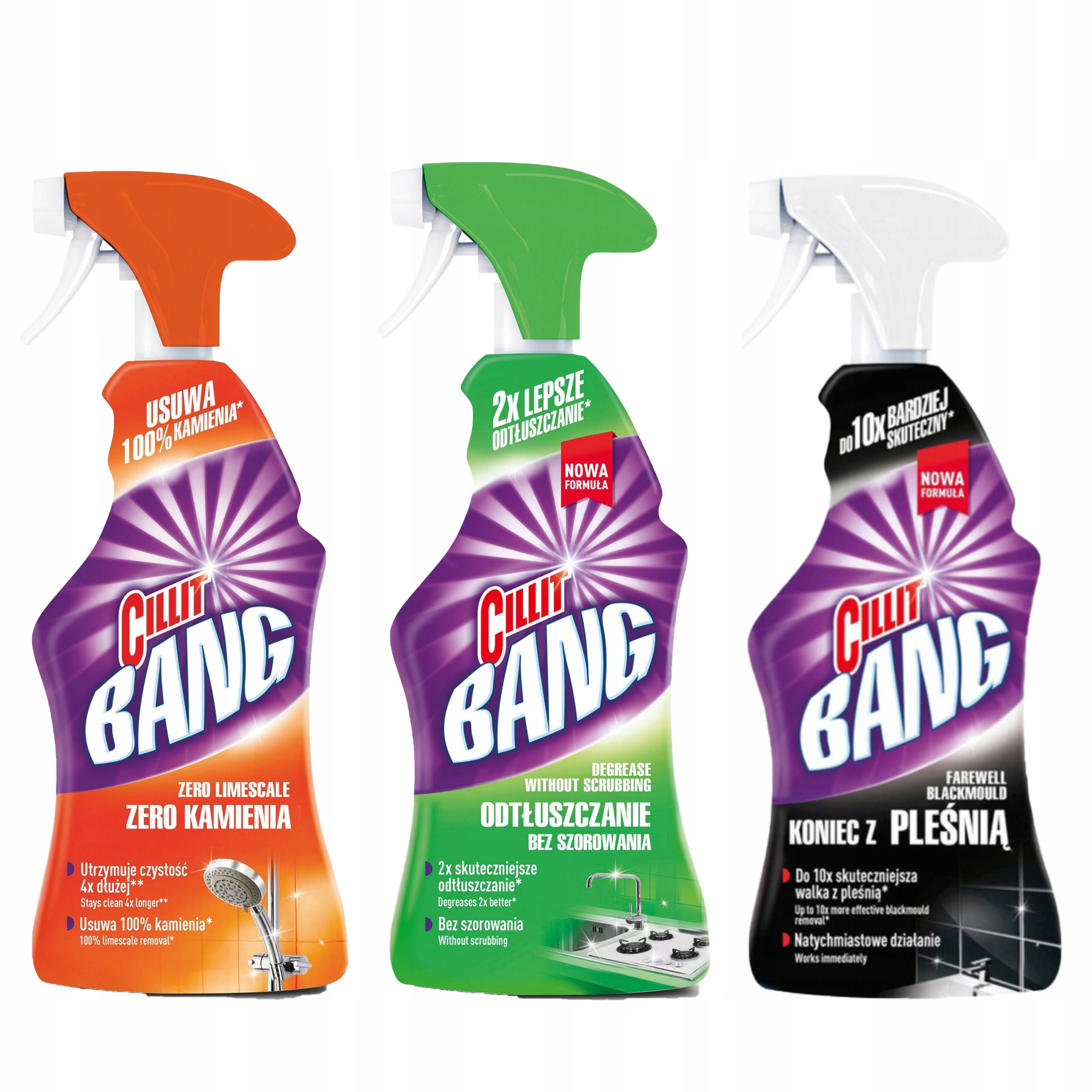 

Cillit Bang Spray Zestaw do Kuchni Łazienki 3x750