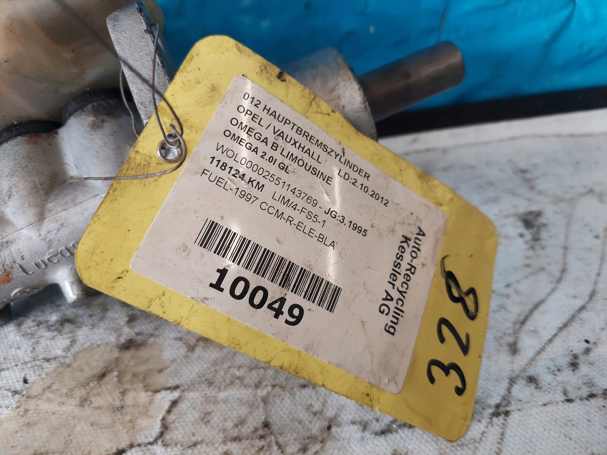 posilovač brzd OMEGA B 2.0 B LUCAS 1636