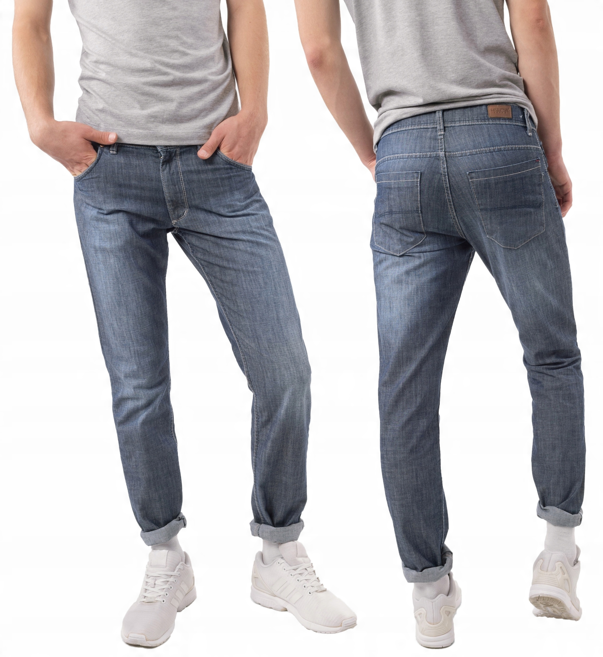 

Cienkie Spodnie Jeansy Męskie Hunter 110/K12 34/32