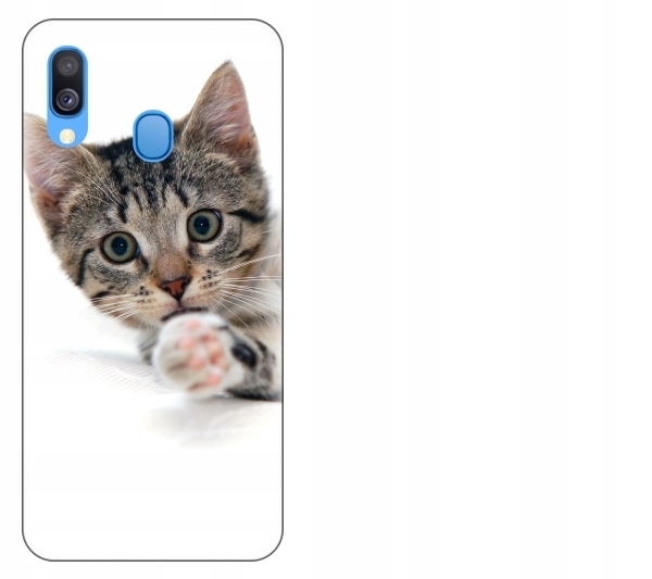 

Etui pokrowiec Samsung Galaxy A40 Kot kotek smiesz