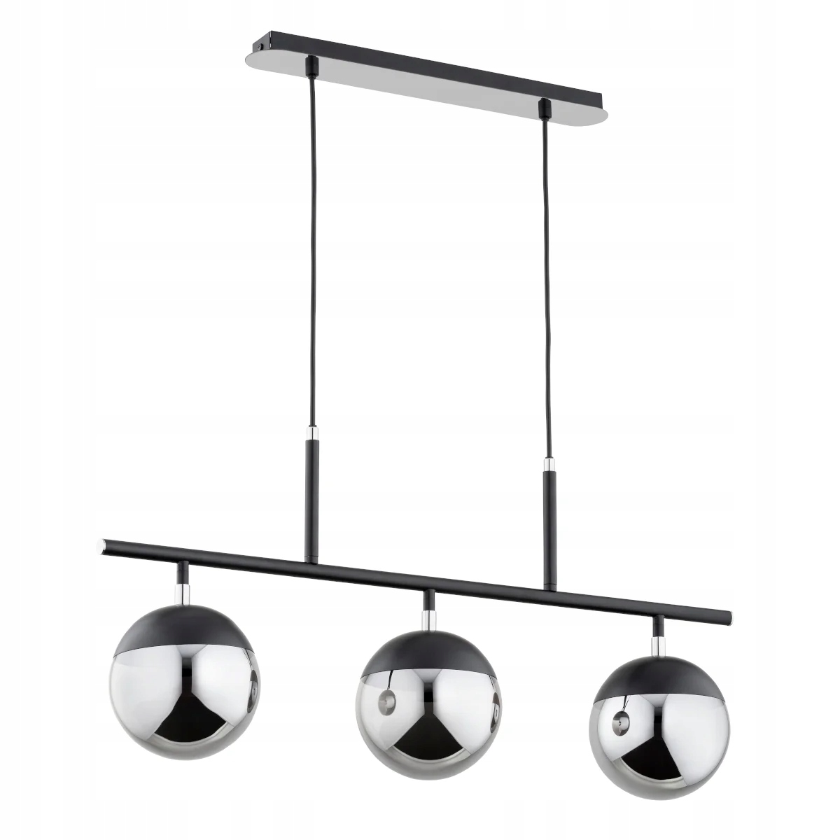 Alfa Fado závěsná lampa černo-stříbrná 3xE14 kov IP20