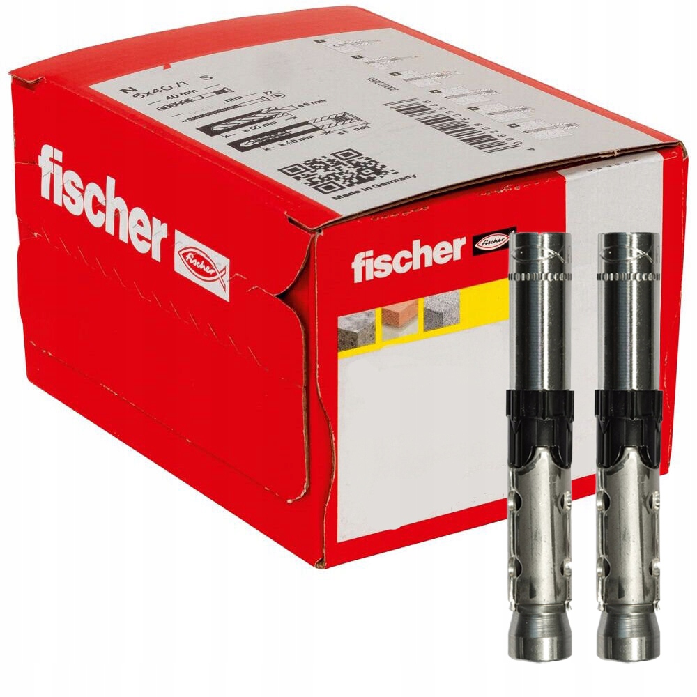 Fischer Kotva pre vysoké zaťaženie Fh II 12/8 H s vnútorným závitom 25ks