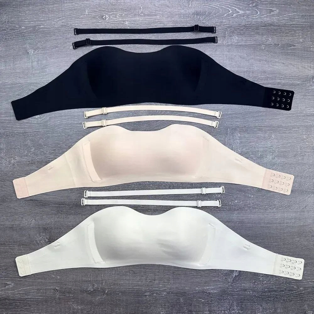 Bezszwowy top bandeau