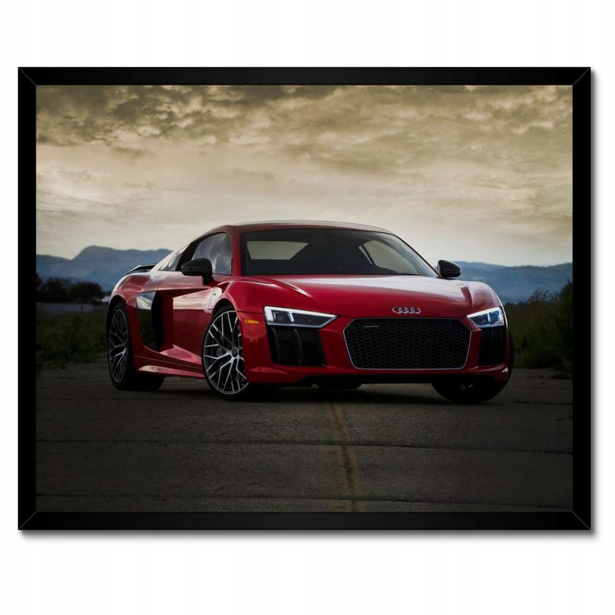Plakáty v rámu 50x40 Červené Audi Auto