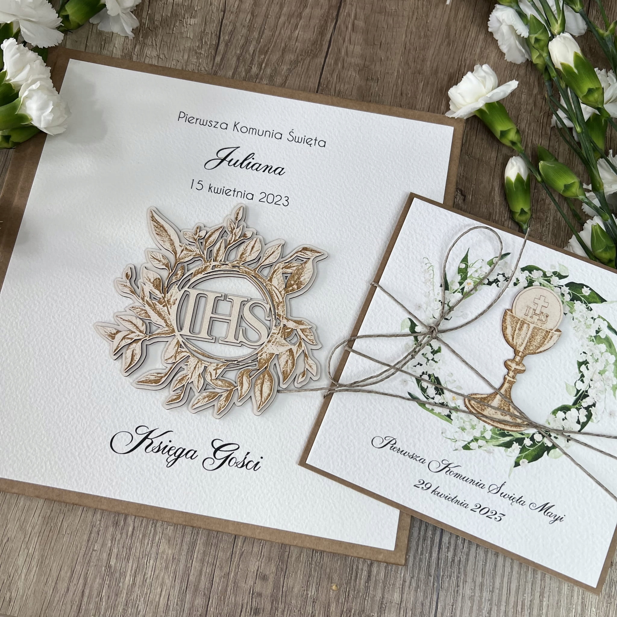 Rustikální krásná kniha společenských hostů 21x21