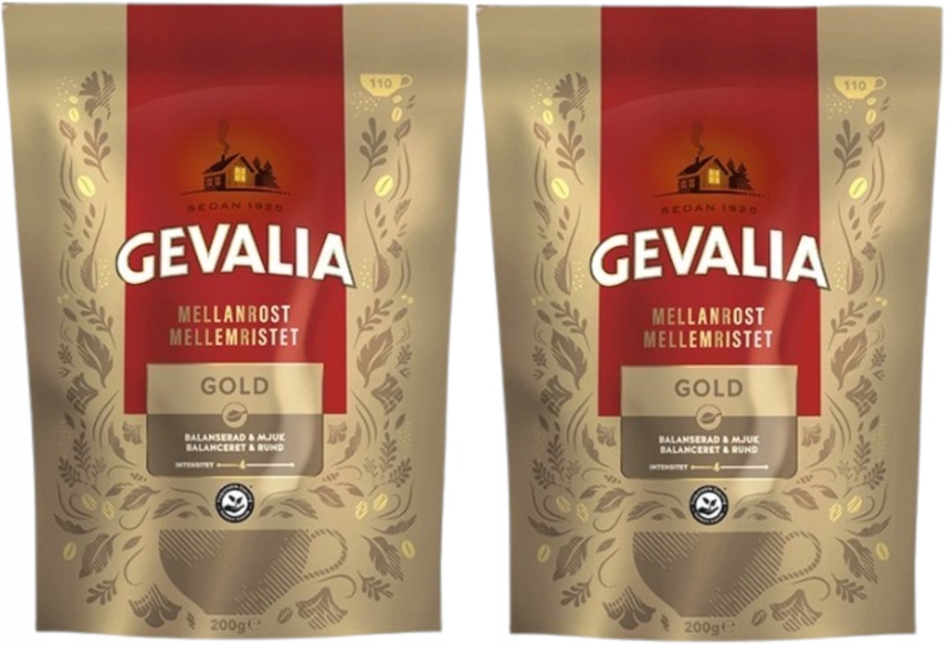 Levně Gevalia Gold káva káva Arabica 2 x 200 g