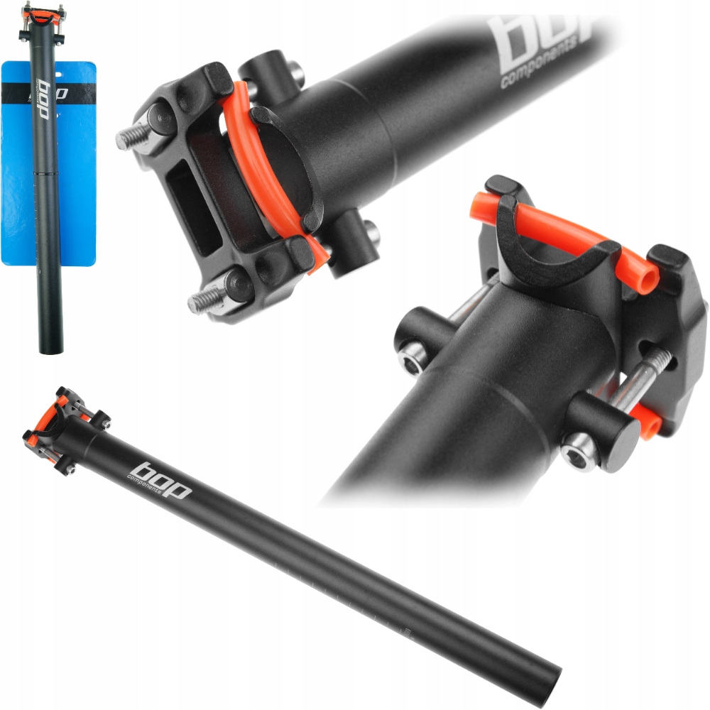 Sztyca wspornik siodła 27.2 400mm czarny Bop Components Seatpost SP-429