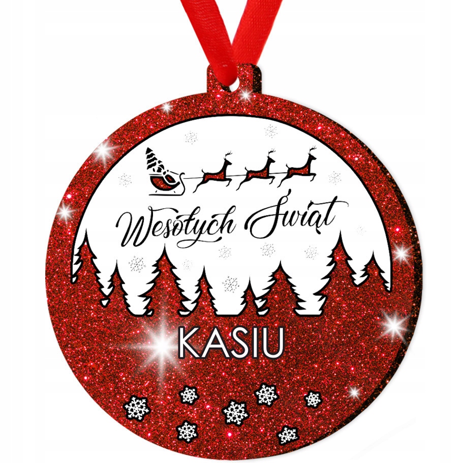 

Brokat Bombka Brokatowa Choinkę imieniem święta