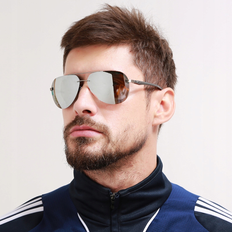 OKULARY PRZECIWSŁONECZNE POLARYZACYJNE LUSTRZANKI Fason nerdy